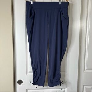 Columbia Anytime Casual Ankle Pants Navy Blue Women's Size XL Hiking Lightweight